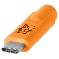Tether Tools TetherPro USB 3.0 to USB-C Cable 15ft Orange 1