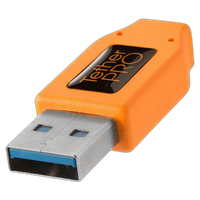 Tether Tools TetherPro USB 3.0 to USB-C Cable 15ft Orange 3