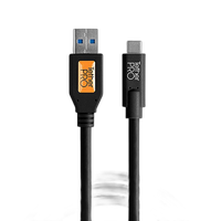 Tether Tools TetherPro USB 3.0 to USB-C Cable 15ft Black 0