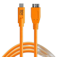 Tether Tools TetherPro USB-C to 3.0 Micro-B Cable 15ft Orange 0