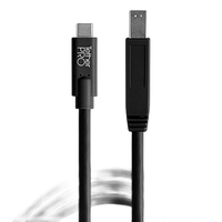 Tether Tools TetherPro USB-C to 3.0 Male B Cable 15ft Black 0
