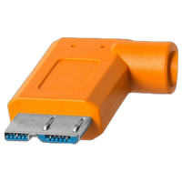 Tether Tools TetherPro USB-C to 3.0 Micro-B Right Angle Cable 15ft Orange 3