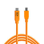 Tether Tools TetherPro USB-C to 2.0 Mini-B 8-Pin Cable 15ft Orange 0
