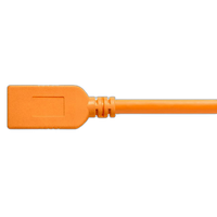 Tether Tools TetherPro USB-C to USB Female Adapter Extender 15ft Orange 4