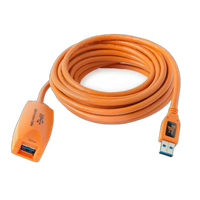 Tether Tools 16 TetherPro USB 3.0 Active Extension Cable Orange 0