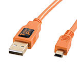 TetherPro USB 2.0 Male to Mini-B 5 pin 6ft Orange 0