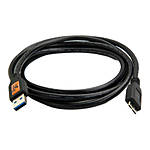TetherPro USB 3.0 male to Micro-B 6ft Black 1