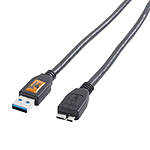 TetherPro USB 3.0 male to Micro-B 10ft Black 0