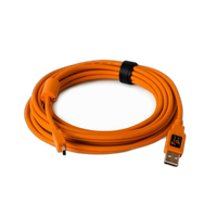 Tether Tools 15ft/4.6m TetherPro USB 2.0 A Male to Mini-B 5-Pin Orange 0