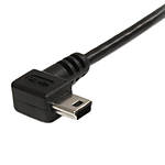 TetherPro Mini B USB 2.0 Right Angle Cable Adapter BLK 12IN (30cm) 1