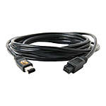 TetherPro FireWire 800/400 - 9 to 6 pin, 15FT BLK 0