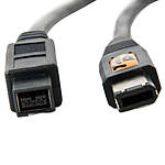 TetherPro FireWire 800/400 - 9 to 6 pin, 15FT BLK 1