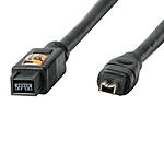 TetherPro FireWire 800/400 - 9 to 4 pin 15FT BLK 0