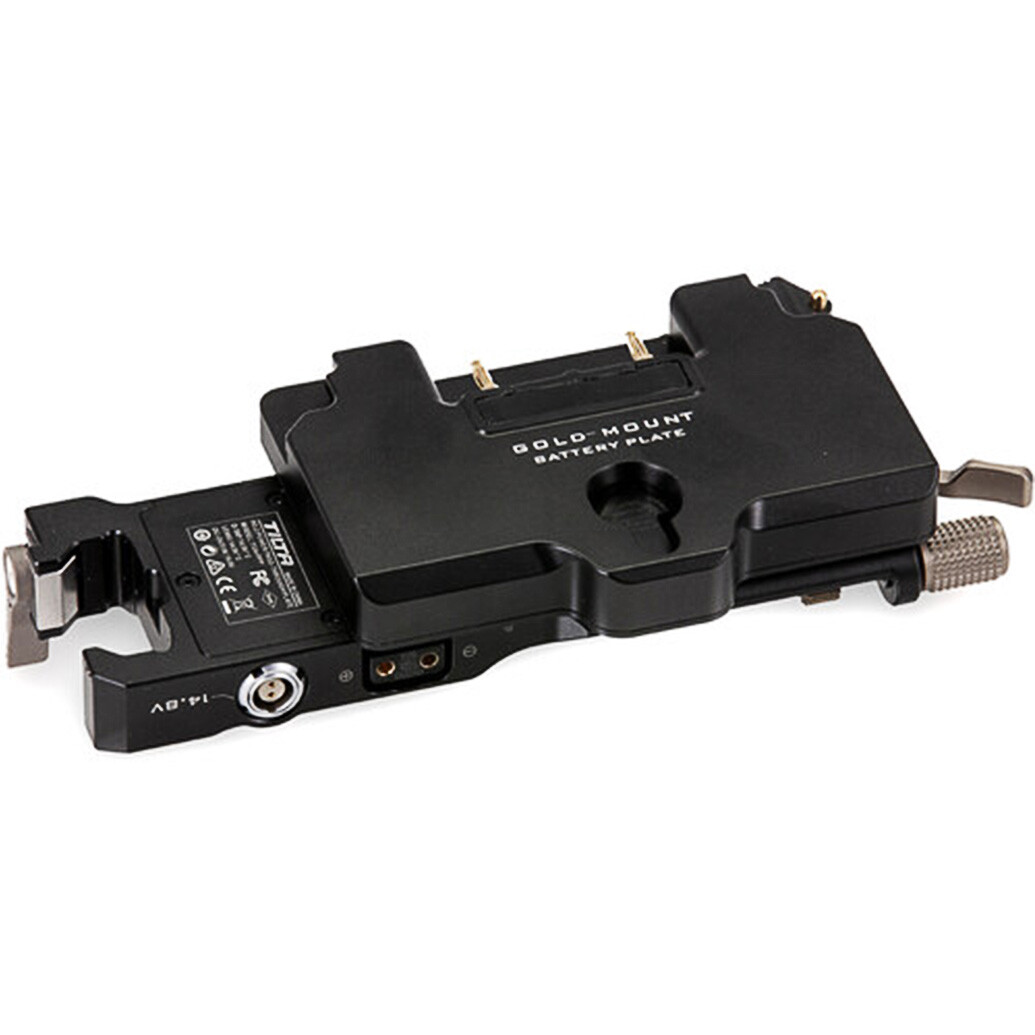 Tilta Battery Plate to RS 2 Power Pass-through Plate Kit - Gold Mount