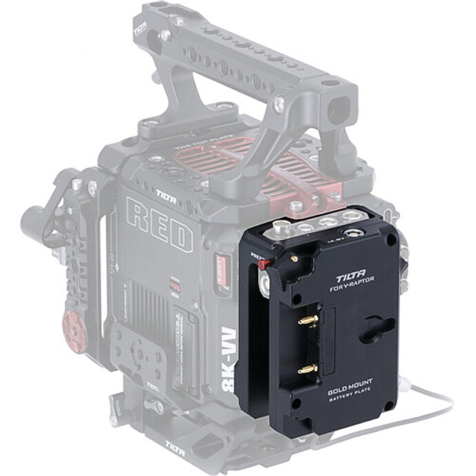 Tilta Battery Plate for Red V-Raptor/Komodo-X - Gold Mount