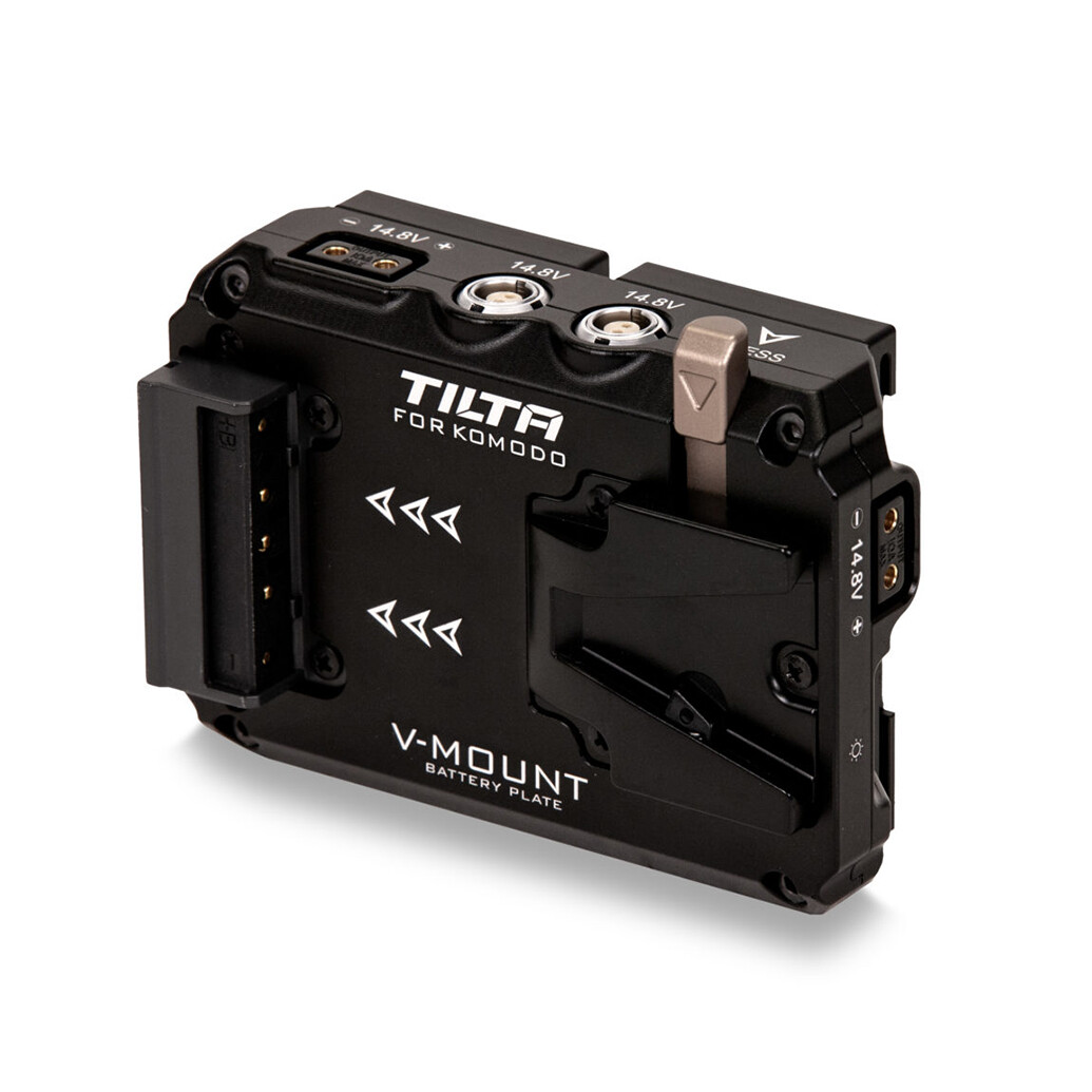 Tilta Dual Canon BP to Vertical V Mount Plate for RED Komodo - Black