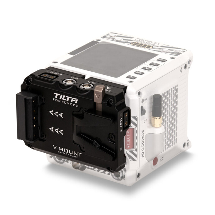 Tilta Dual Canon BP to Vertical V Mount Plate for RED Komodo - Black