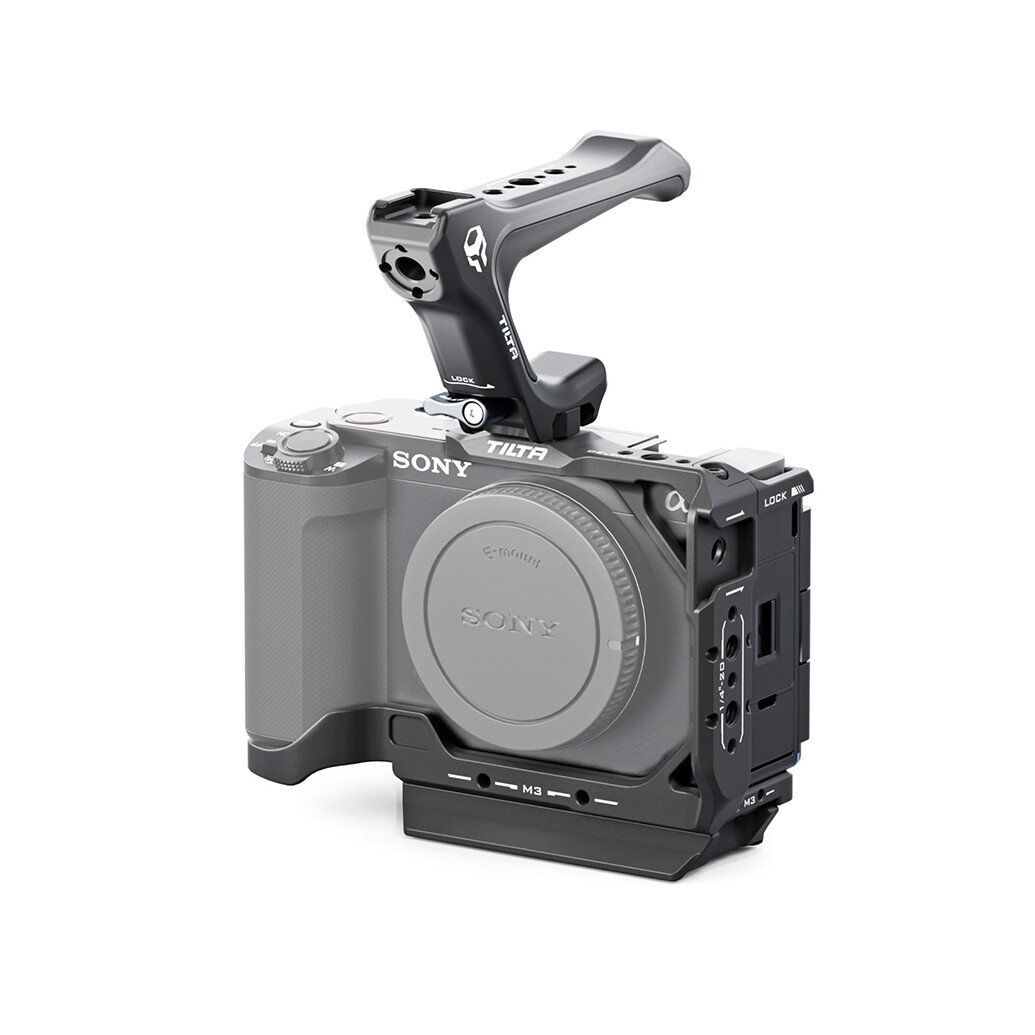 Tilta ZV E1 Cage, volledige camerakooi, compatibel met Sony ZV E1 met geïntegreerde handgreep, hoge compatibiliteit en laag gewicht, zwart TA T35 FCC B