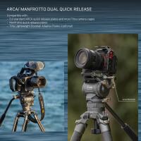Tilta Cine Fluid Head  and  One Touch Carbon Fiber Tripod Legs 17.6lb Space Gray 1
