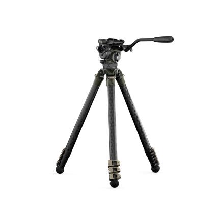 Tilta Cine Fluid Head and 3-Stage Carbon Fiber Tripod Legs 17.6lbs Forest Camo
