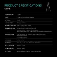 Tilta Cine Fluid Head  and  3-Stage Carbon Fiber Tripod Legs 17.6lbs Snow Camo 4