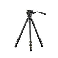 Tilta Cine Fluid Head  and  3-Stage Carbon Fiber Tripod Legs 17.6lbs Space Gray 0