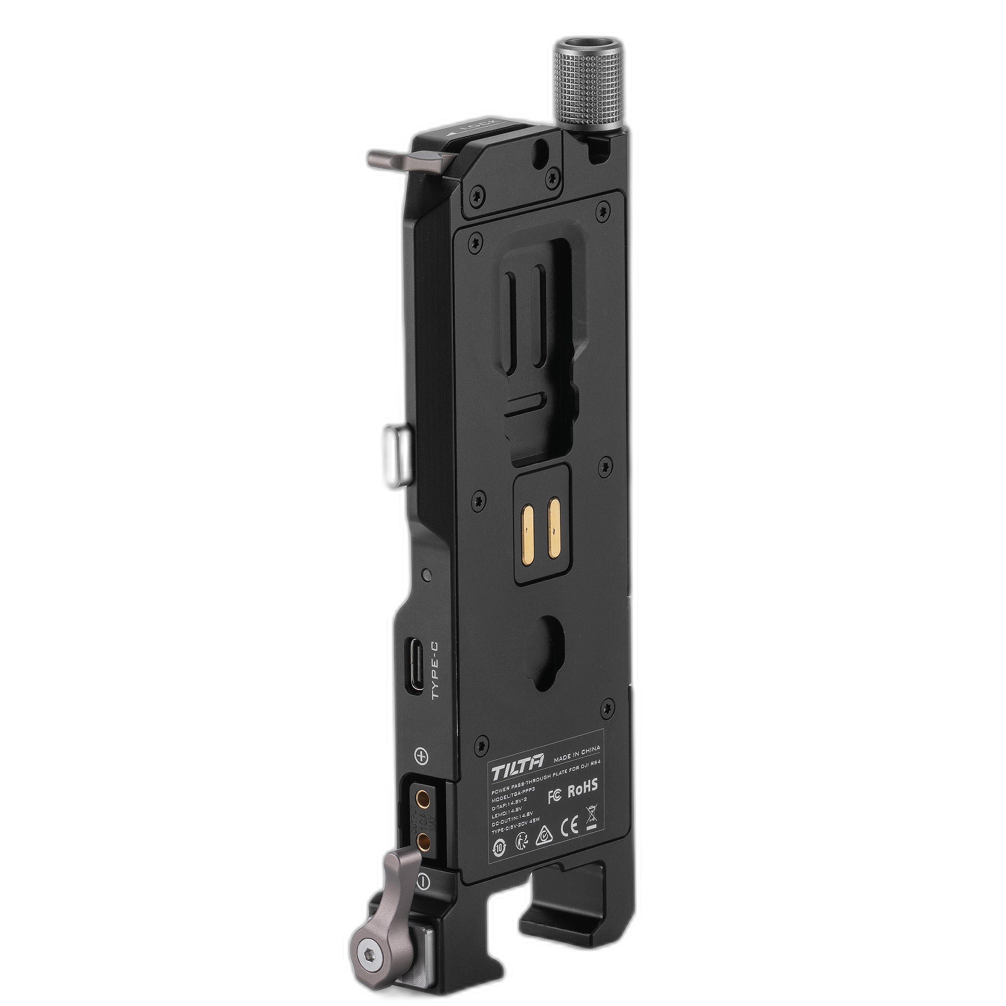Tilta Power Pass-through Plate for DJI RS 4 - Plate Only