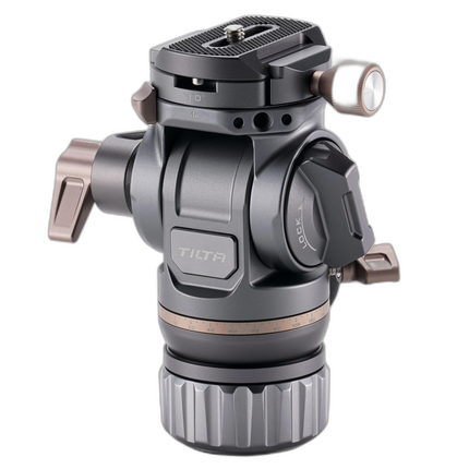Tilta Travel Video Fluid Head with Flat Base Space Gray - 5KG