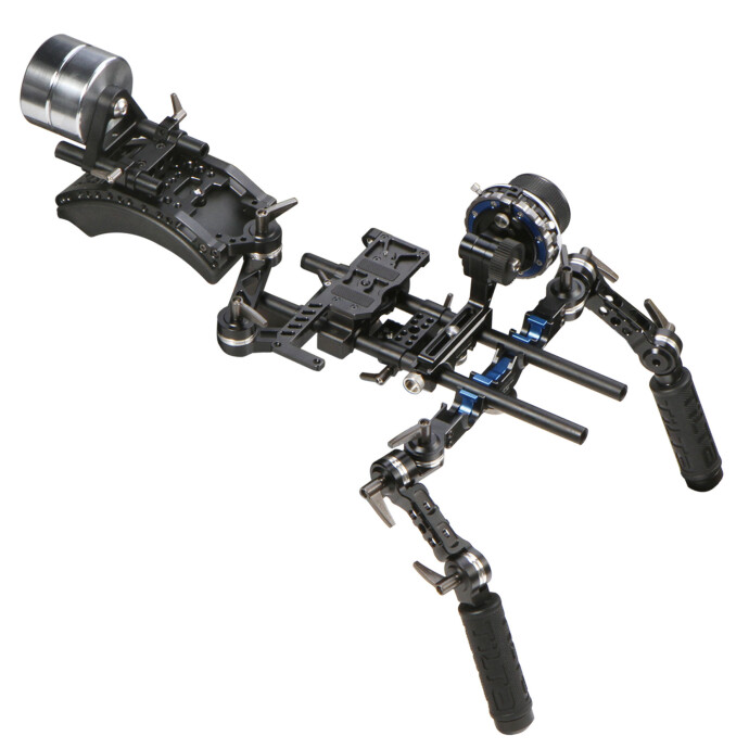 Ikan tt-03-tl DSLR Shoulder Rig w/フォローフォーカスとカウンタウェイト 9jupf8b Tilta Universal Shoulder Rig, Baseplate w/Shoulder Pad, TT-03-A