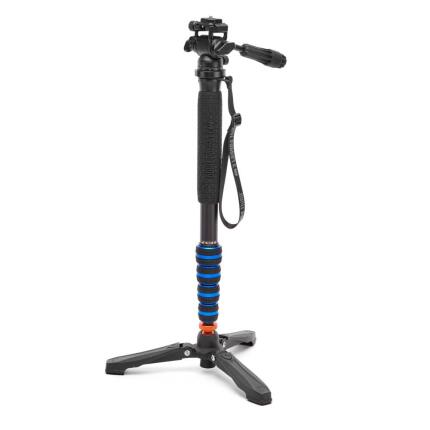 3 Legged Thing Taylor 2.0 Magnesium Monopod Super Kit with Video Head and Do