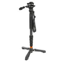 3 Legged Thing Taylor 2.0 Magnesium Monopod Super Kit with Video Head and Do 0