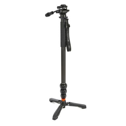 3 Legged Thing Lance Carbon Fiber Monopod Super Kit with Video Head and DocZ