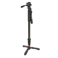 3 Legged Thing Lance Carbon Fiber Monopod Super Kit with Video Head and DocZ 0