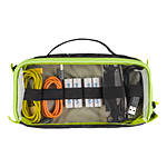 Tenba Tools Cable Pouch Duo 4 Black with Fluorescent Lime Green Piping 1