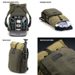 Tenba Fulton V2 10L Backpack/Daypack Tan/Olive 7