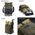Tenba Fulton V2 14L Backpack/Daypack Tan/Olive 7