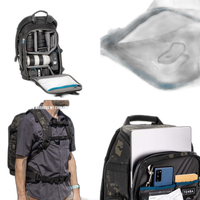 Tenba Axis V2 20L MultiCam Backpack Black (2 Mirrorless Camera, 5-7 Lens, 15 9