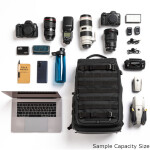 Tenba Axis V2 24L Backpack Black (2 DLSR CameraS, 6-8 Lens, 17in Laptop) 2