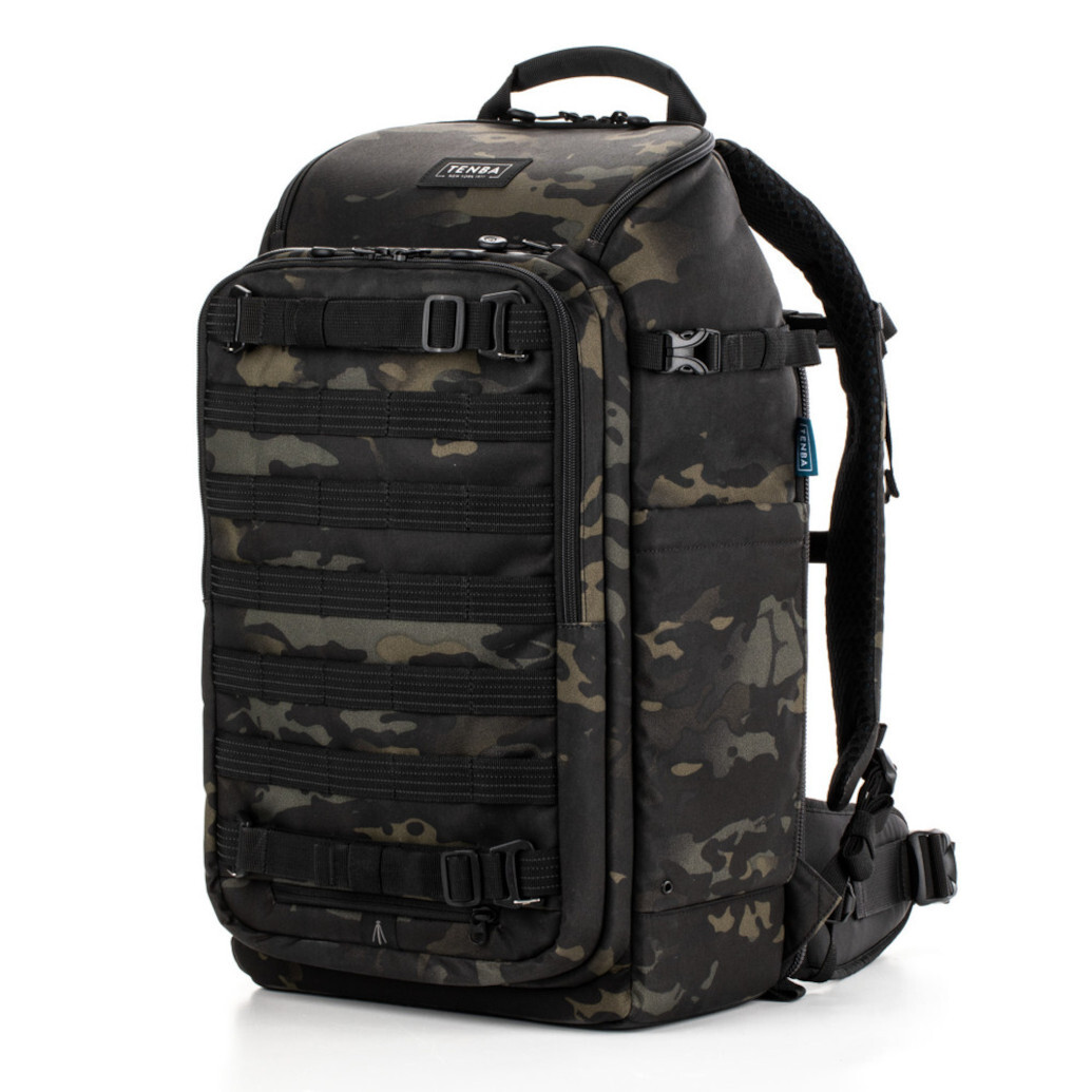 Tenba Axis V2 24L MultiCam Backpack Black (2 DLSR CameraS, 6-8 Lens, 17in La