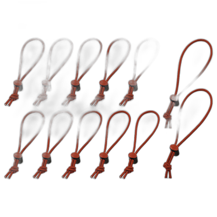 Think Tank Red Whips V2.0 12pk HD Elastic Cable Straps (10 Short + 2 Long)