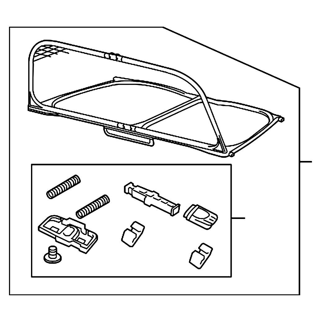 Genuine Audi (8F0862951A) Windbreak with Carrying Bag
