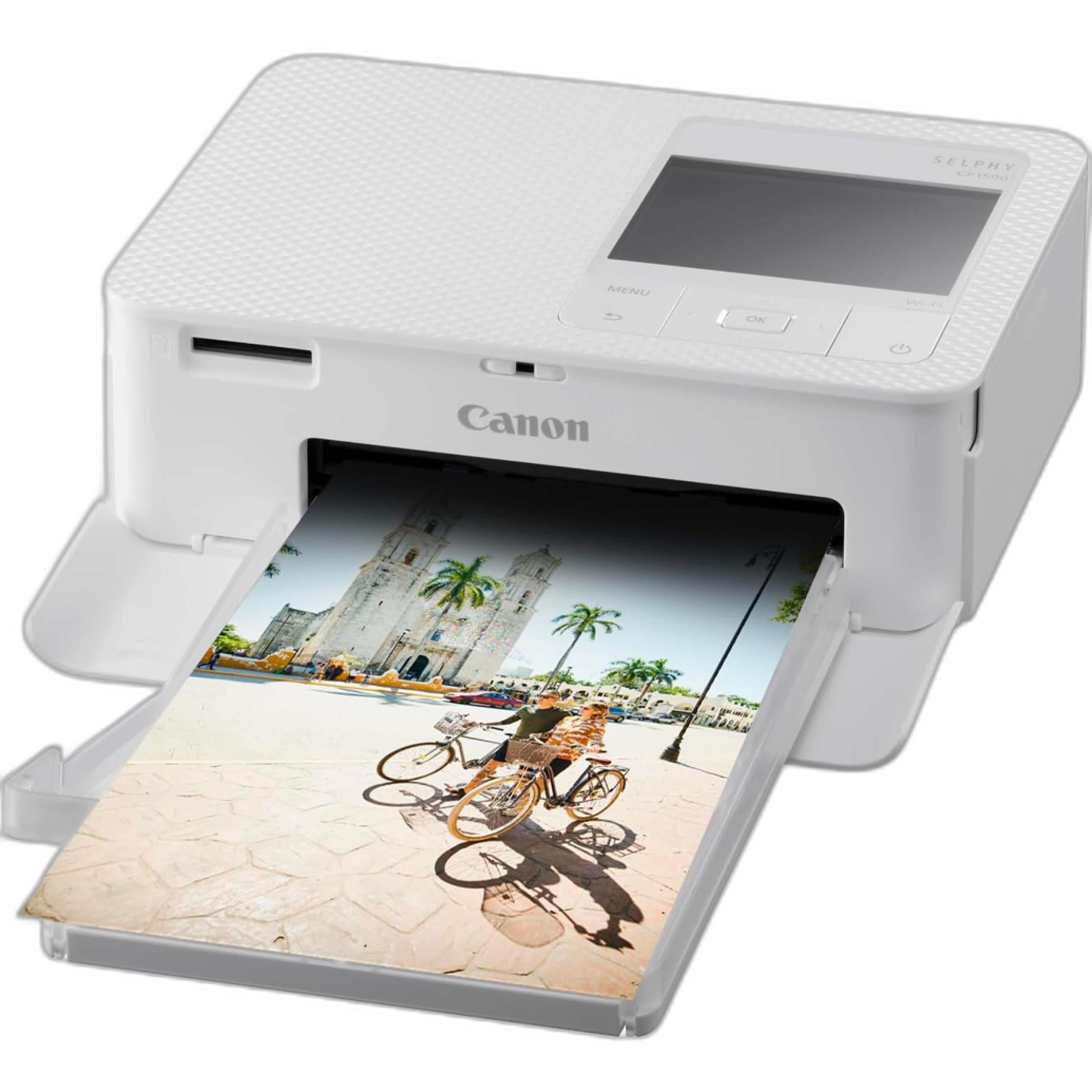 Used Canon SELPHY CP1500 Compact Photo Printer (White)- Excellent