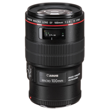 Used Canon 100mm F/2.8L Macro IS USM Lens - Excellent