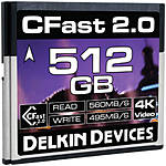 Used Delkin Devices 512GB Cinema CFast 2.0- Excellent Condition 0