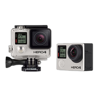 Used GoPro Hero 4 Black w/ 4 Batteries, Dual Charger - Excellent 0