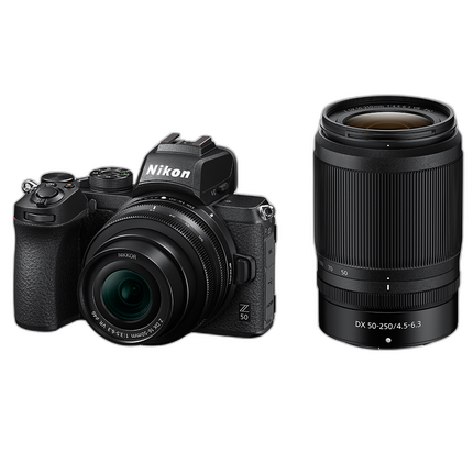Used Nikon Z50 with 16-50mm and 50-250mm Lenses - Excellent