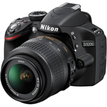 Used Nikon D3200 DSLR with 18-55mm VR Lens (Black) - Excellent
