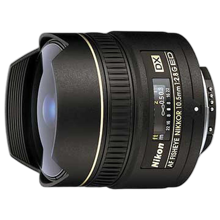 Used Nikon 10.5mm F2.8G Fisheye DX ED IF Lens - Excellent