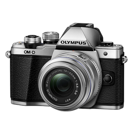 Used Olympus E-M10 Mark II Mirrorless Camera w/14-42mm II R (Silver) - Excel