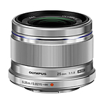Used Olympus M.Zuiko Digital 25mm f/1.8 Lens (Silver) - Excellent 0
